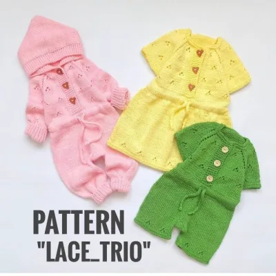 3 в 1 Lace_trio (комбинезон, комбишорты, платье) - lfilicheva_knitting