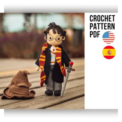 Amigurumi Famous Wizard Boy Crochet - Olga Krylova