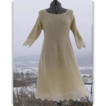 Ажурное платье Тёплый шетланд - Наталья Ко