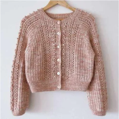 Ажурный кардиган Sweet Stripe Cardigan - Manmi Choi