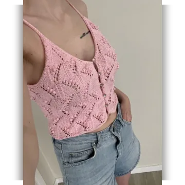 Ажурный топ спицами May Be Lily Tank - Camille K