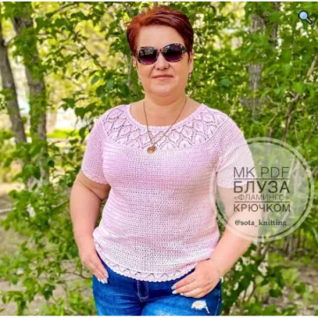 Блуза Фламинго - sota_knitting