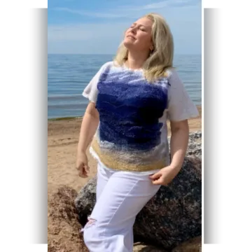 Блуза в морском стиле