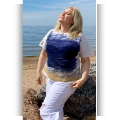 Блуза в морском стиле - Юлия Хабарова