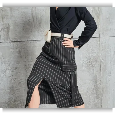 Burda 3/2024. Юбка миди с эффектным разрезом спереди №102 - burdastyle