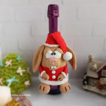 Чехол на шампанское Шальной Кролик