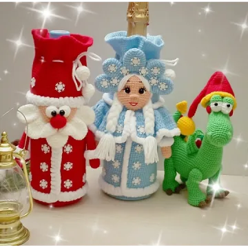 Дед Мороз и Снегурочка. Новогодние мешочки