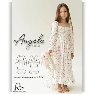 Детское платье Angela. Размер 92-158 - Кристина Каминская