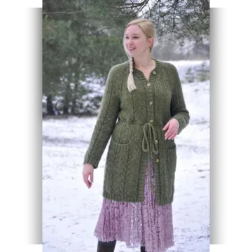 Длинный ажурный кардиган Taiga - Aistė Butkevičienė
