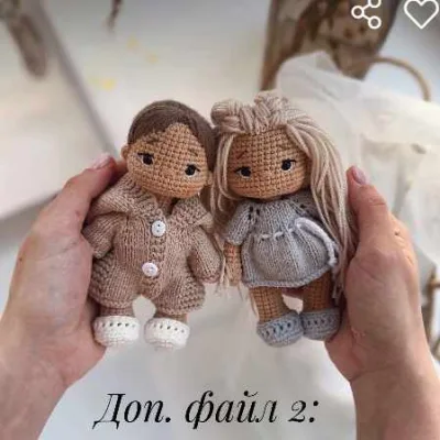 Доп. файл 2 Платье, комбинезон и кофта для кукол в ладошку + шапочка для куклы - Алина Круглова