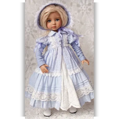 Dress with lace for Effner doll Little Darling / Платье с кружевом для куклы - BoosinkaNK