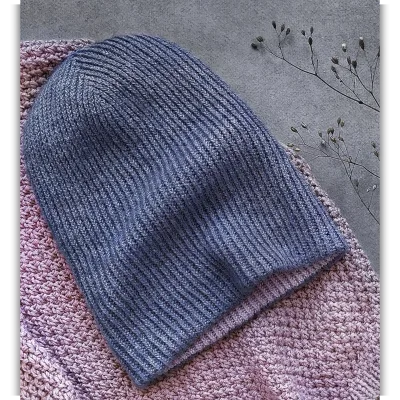 Двусторонняя шапка Лапша - knit_profi