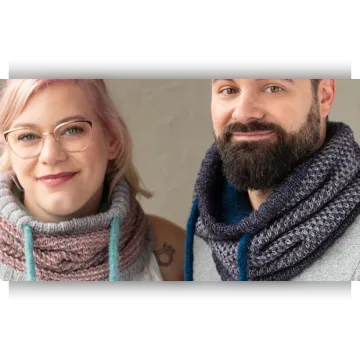 Двухслойный снуд спицами ленивым жаккардом The Snuggle is Real - Maxim Cyr