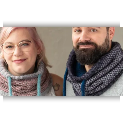 Двухслойный снуд спицами ленивым жаккардом The Snuggle is Real - Maxim Cyr