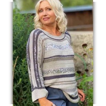 Джемпер А-ля Кучинелли в полоску - marisha_kilina_design