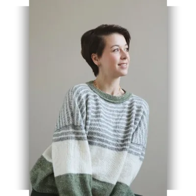 Джемпер aura lain or shiny - Aura Yarns