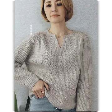 Джемпер-поло Туя - Viscozzi.crochet