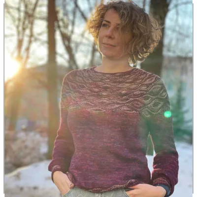 Джемпер Зимний полдень - Людмила Аксёник