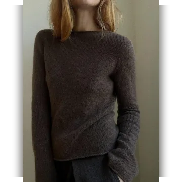 Элегантная кашемировая блуза спицами с рукавом методом contiguous Blouse no 4 - My favourite things