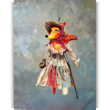 Ёлочная игрушка Лиса Алиса