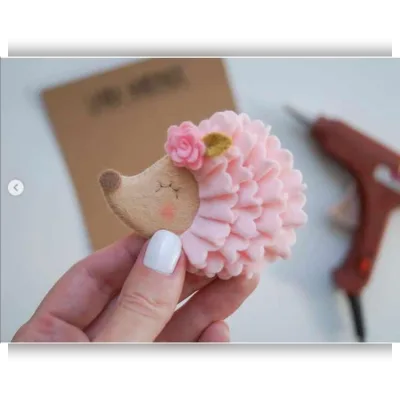 Ежик из фетра - lavka_handmade