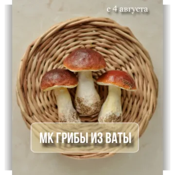Грибы из ваты