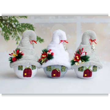 Игольница Зимние домики