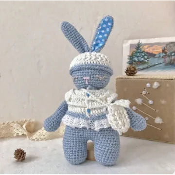 Игрушка крючком зайка Буся - Дарья Ремизова