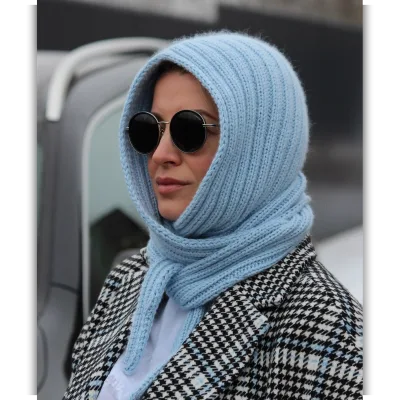 Капор-шарф Line hood - Ксения Маликова