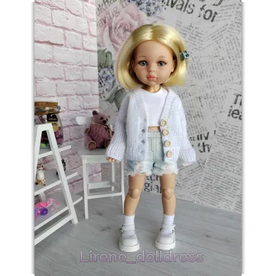 Кардиган Базовый для кукол Паола Рейна 32-34 см Лирен и куклы - Lirene Dolldress