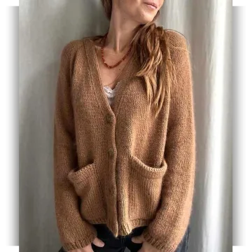 Кардиган Capulus с V-образным вырезом - Refined Knitwear