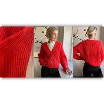 Кардиган с японским плечом Agnete - PetiteKnit