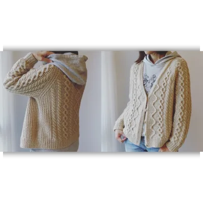 Кардиган с косами Cabled - Ирен Лин