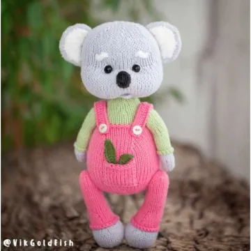 Коала спицами