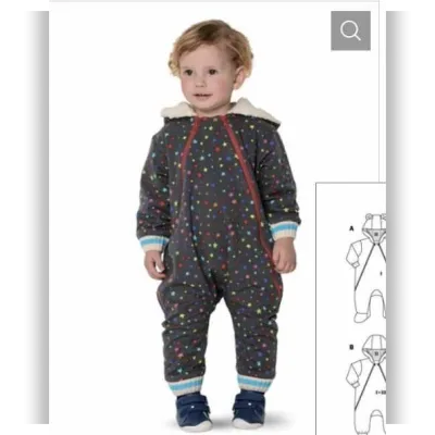 Комбинезон с капюшоном №9294 B — выкройка из Burda 2/2020 - Burda Style