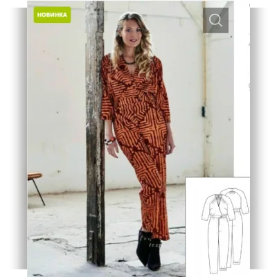 Комбинезон с кокетками реглан №11 4/2022 - Knipmode Fashionstyle