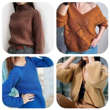 Комбо крючком. 4 мастер-класса крючком - knits.elena.l, ymi_one, katusha_knitting, voobrazhalkina
