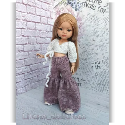 Комплект Бонни без пуговиц для кукол Паола Рейна 32-34 см - Lirene Dolldress