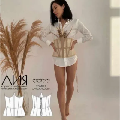 Корсет подгрудный без чашек Лия, размеры S-XXL - lekalolingerie