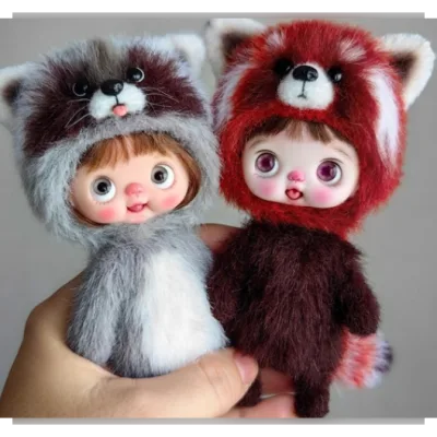 Костюм панды, енота для ob11 - BambinoDolls