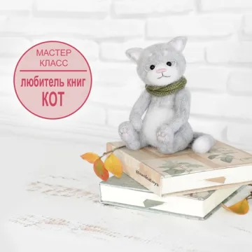 Кот, большой любитель книг