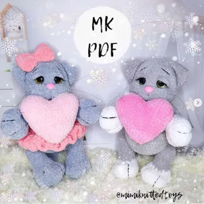 Котяка-влюбляка - mimiknittedtoys