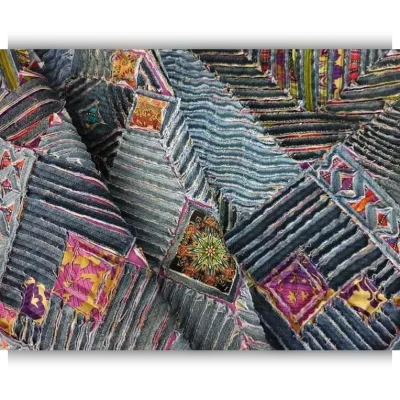 Коврик из джинс «Персия» - Капиталина Журавлик