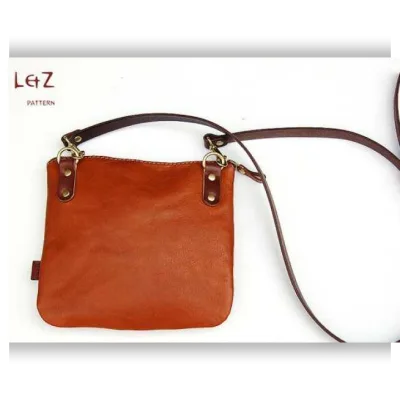 Кожаная сумочка для документов, модель BXK-10 - LetZ pattern