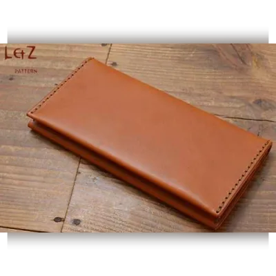Кожаный длинный бумажник, модель CCD-08 - LetZ pattern