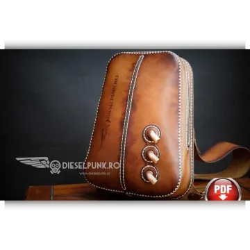 Кожаный рюкзак с одной лямкой Engineer Steampunk bag