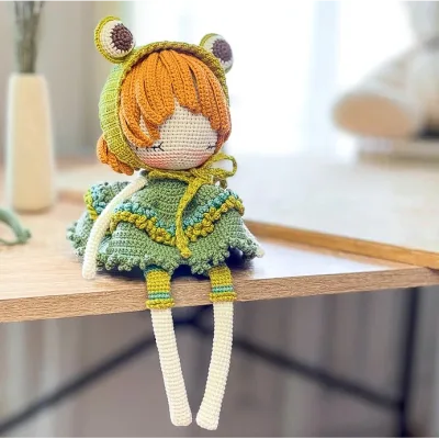Кукла лягушка - crochetconfettishop