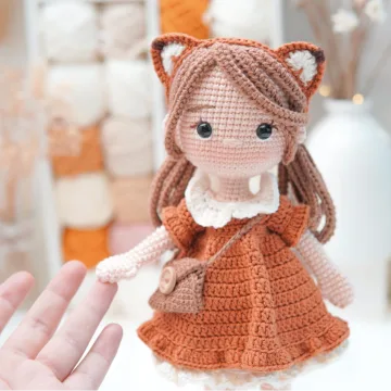 Кукла Мия - greenfrogcrochet