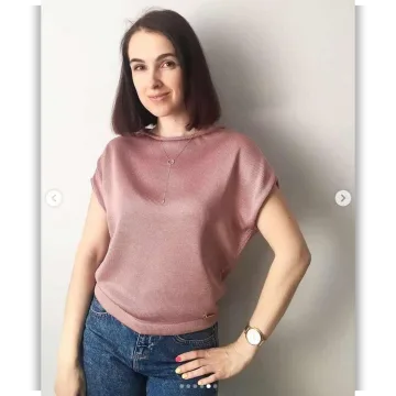 Летняя блузка с фасонными убавками по плечу - trikota_j