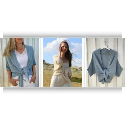 Летний кардиган Fungus Shawl Cardigan - Refined Knitwear